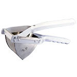 Espremedor para Legumes Triangular com Recipiente em Aço Inox