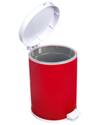 Lixeira com Pedal e Recipiente Interno, Corpo em Folha de Flandres 10,5L